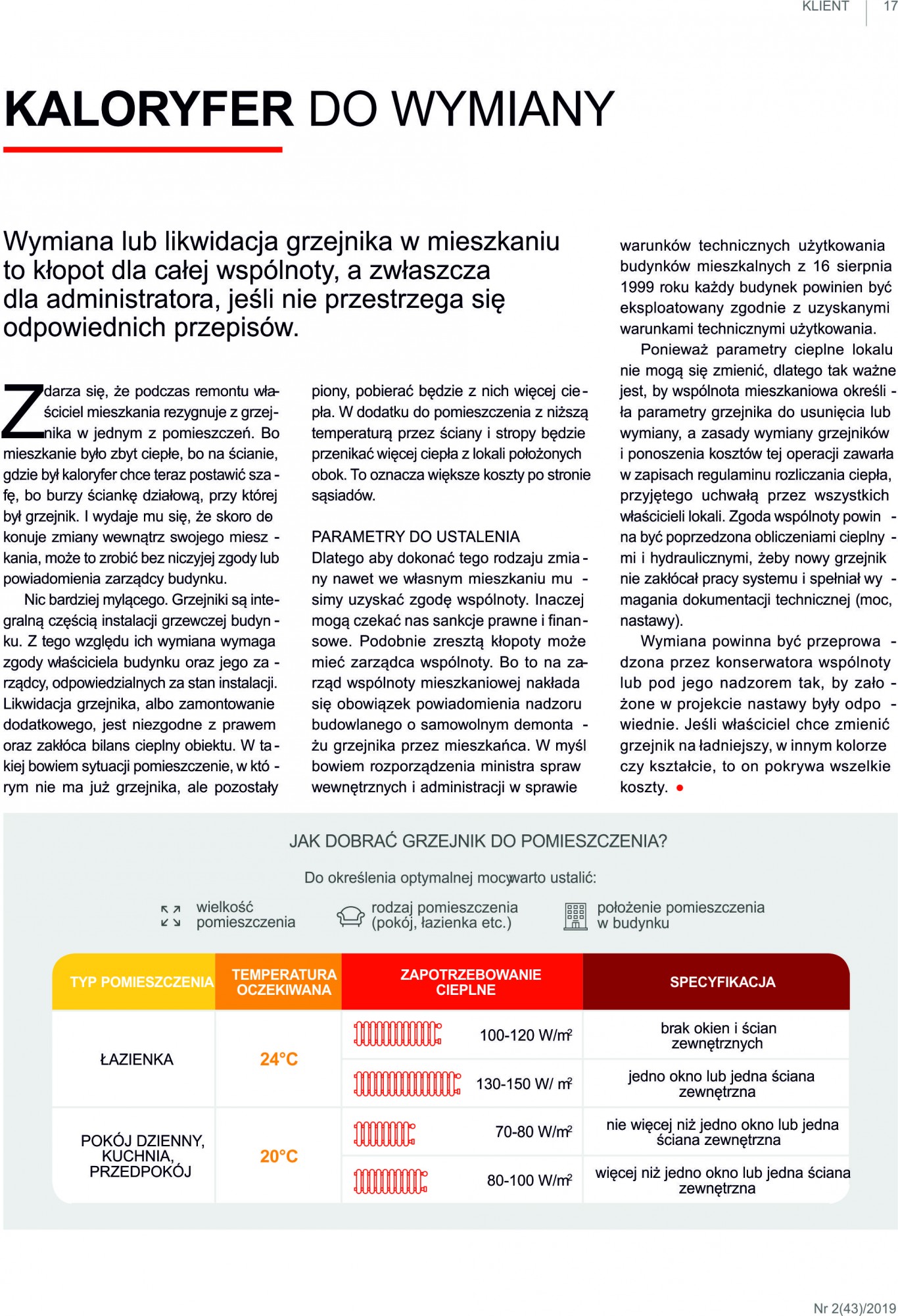 Wskazówki dot.wymiany kaloryferów